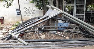 Detail Konstruksi Tiang Kanopi Membran