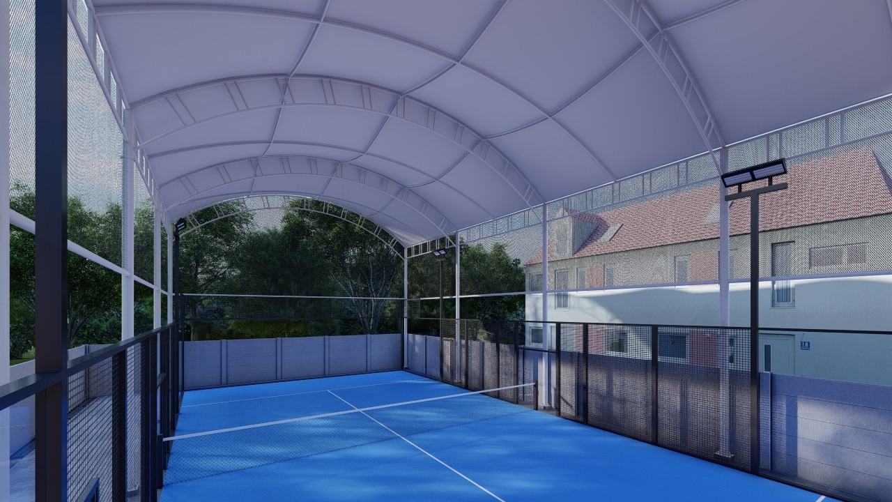 Jasa Kanopi Membran Lapang Padel